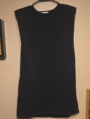Et Clet Black Sleeveless Tank Top